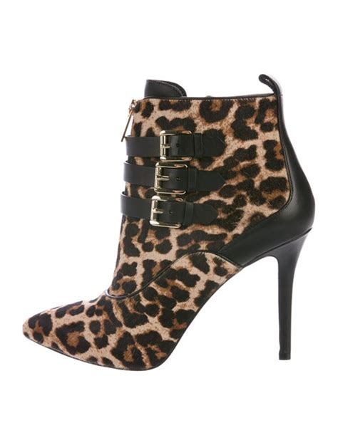 michael kors ankle boots leopard|michael kors cowboy boots.